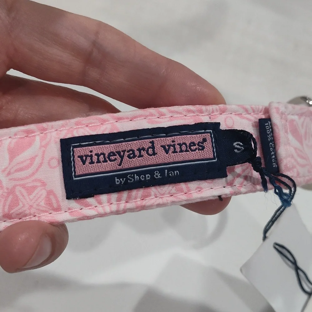 Vineyard Vines Girls Ribbon Belt Pink Shells with D-Ring
